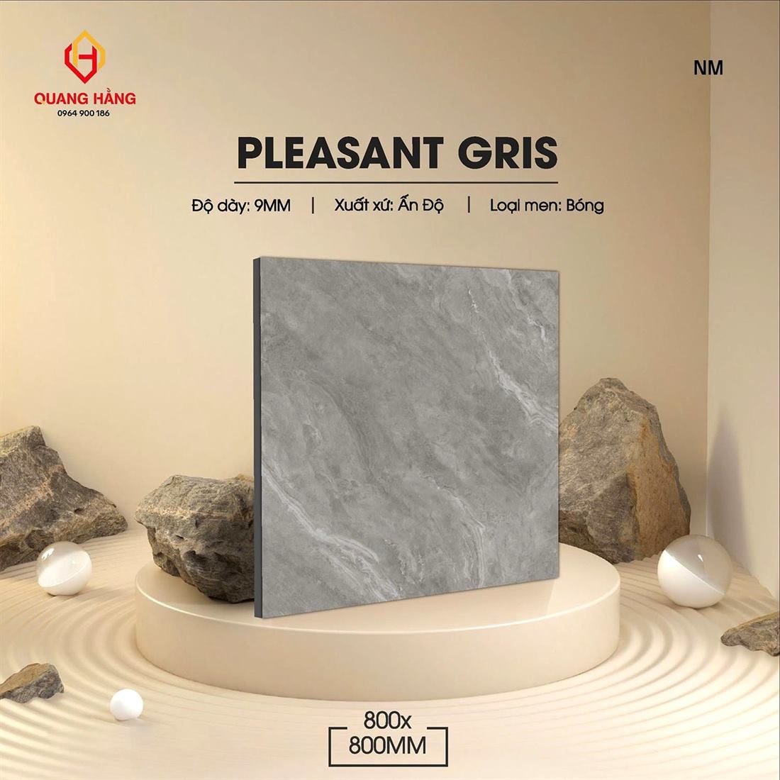 Gạch Ấn Độ 80x80 – mã QH09767