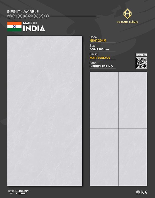 Gạch Ấn Độ 60x120 – mã QH28375