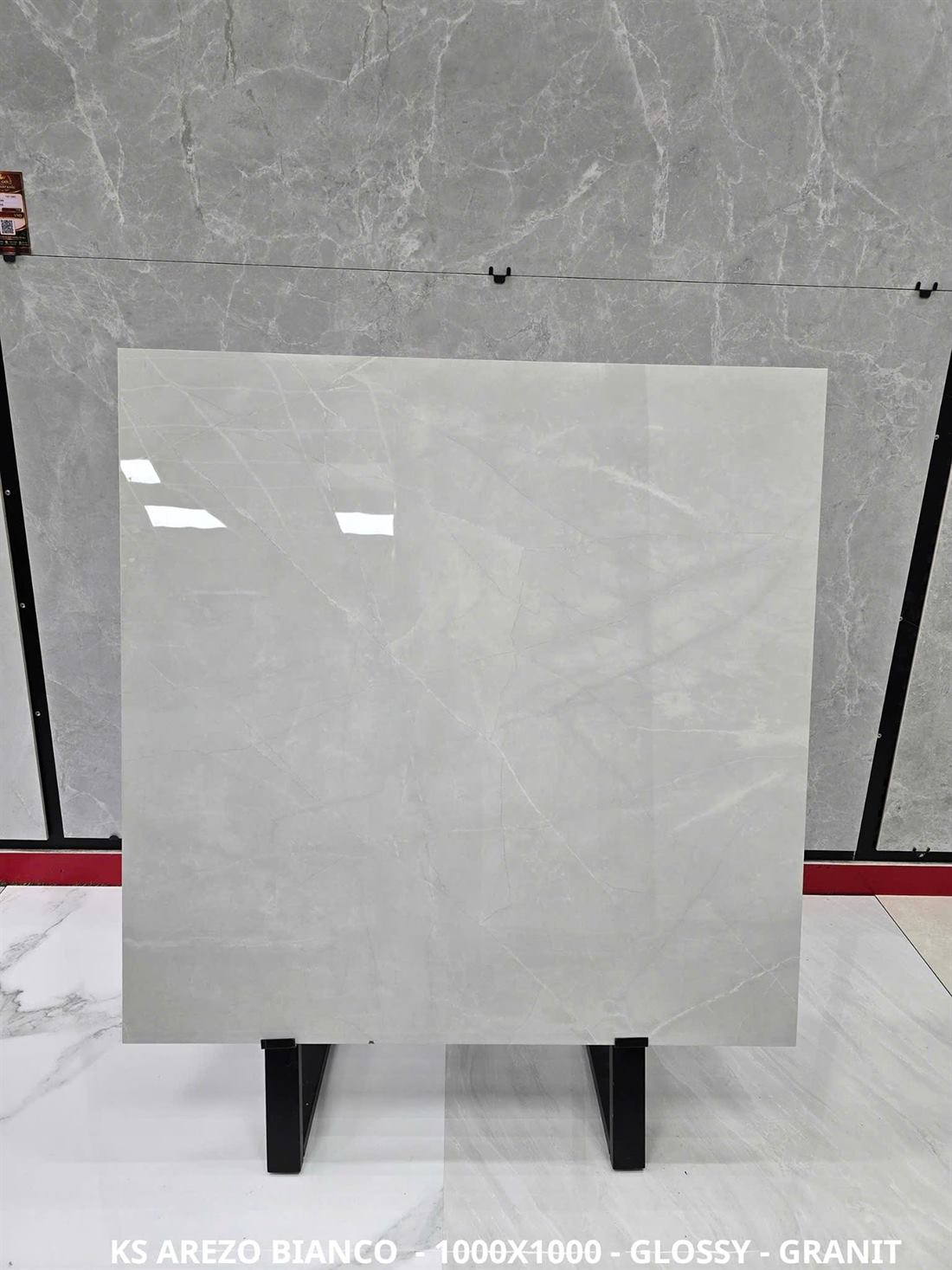 Gạch Ấn Độ Arezo Bianco 100x100