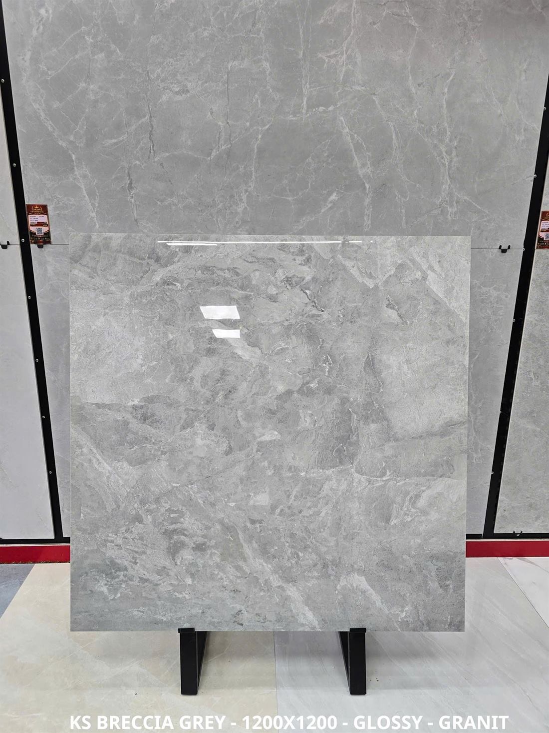 Gạch Ấn Độ Breccia Grey 120x120