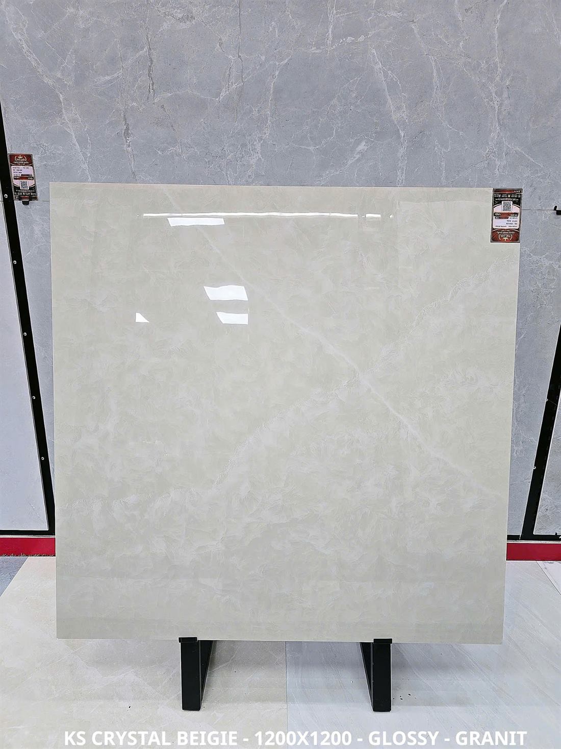 Gạch Ấn Độ Crystal Beigie 120x120