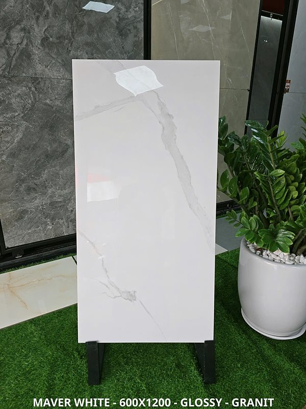 Gạch Ấn Độ Maver White 60x120