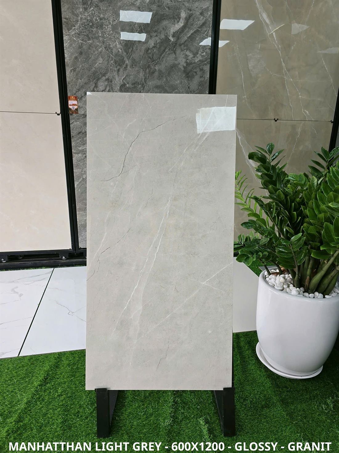 Gạch Ấn Độ Manhatthan Light Grey 60x120