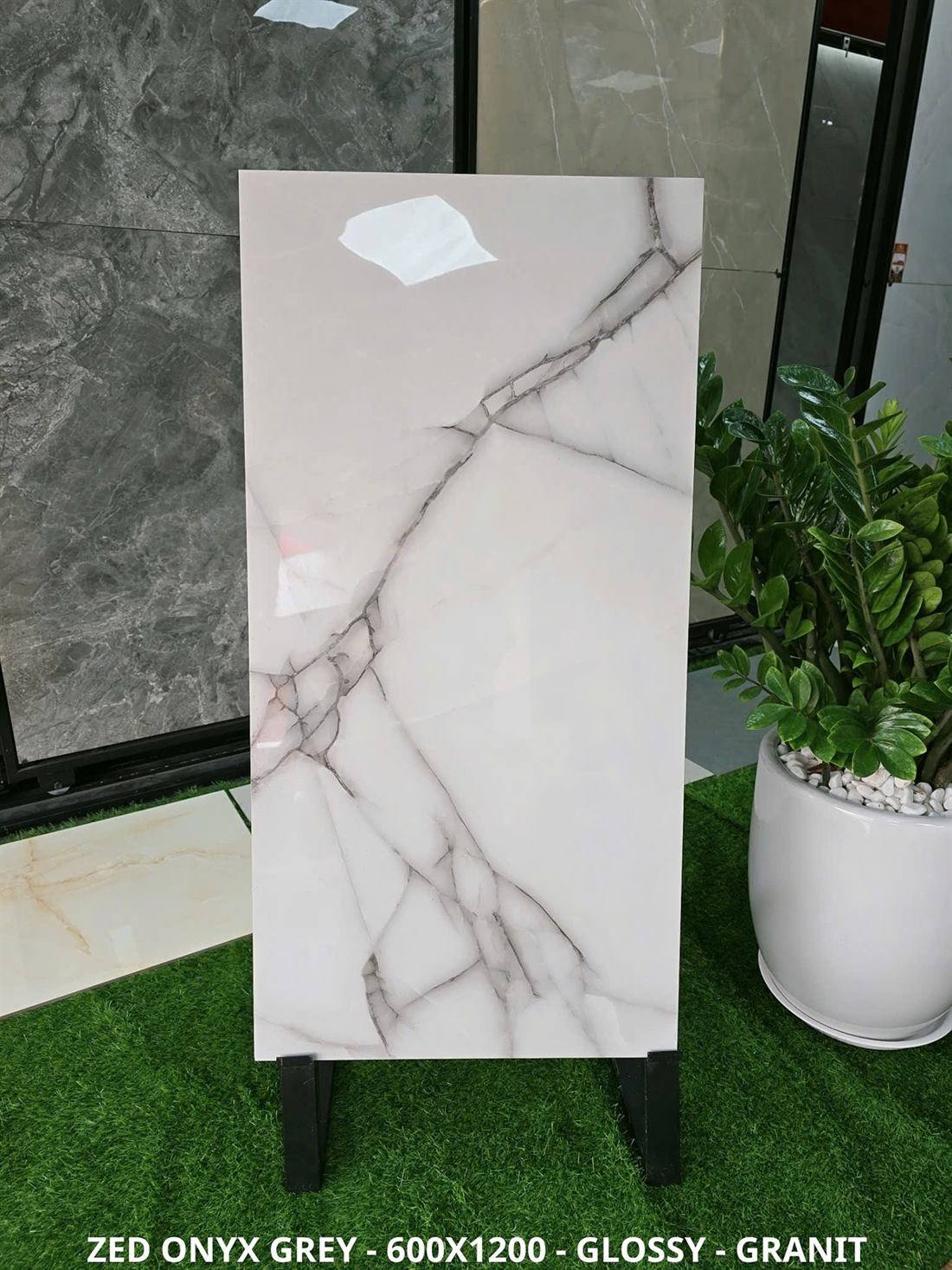 Gạch Ấn Độ Zed Onyx Grey 60x120