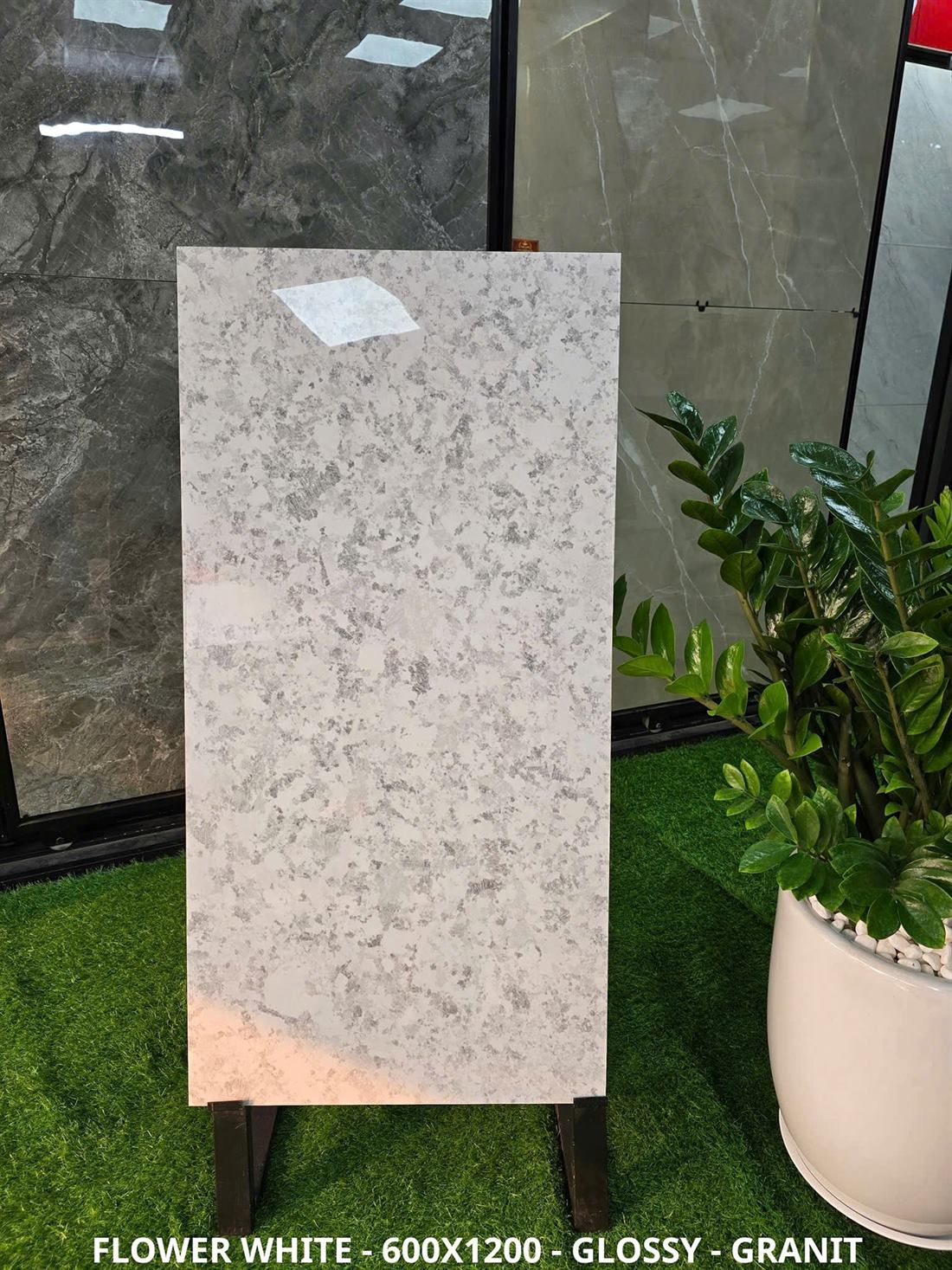 Gạch Ấn Độ Flower White 60x120