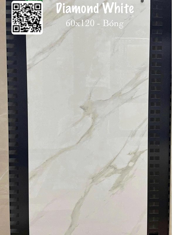 Gạch Ấn Độ Diamond White 60x120