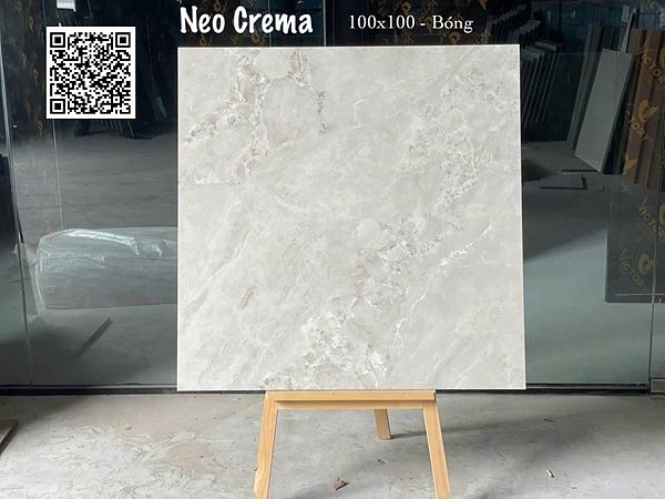 Gạch Ấn Độ Neo Crema 100x100