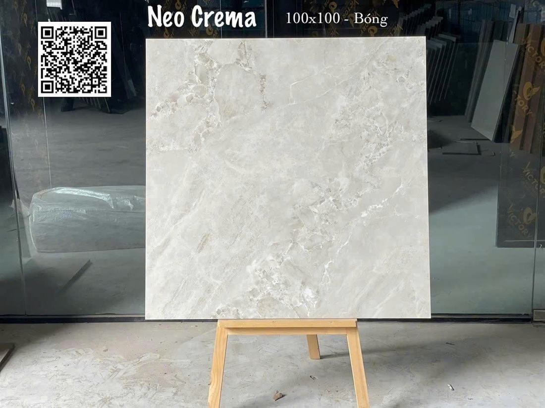 Gạch Ấn Độ Neo Crema 100x100