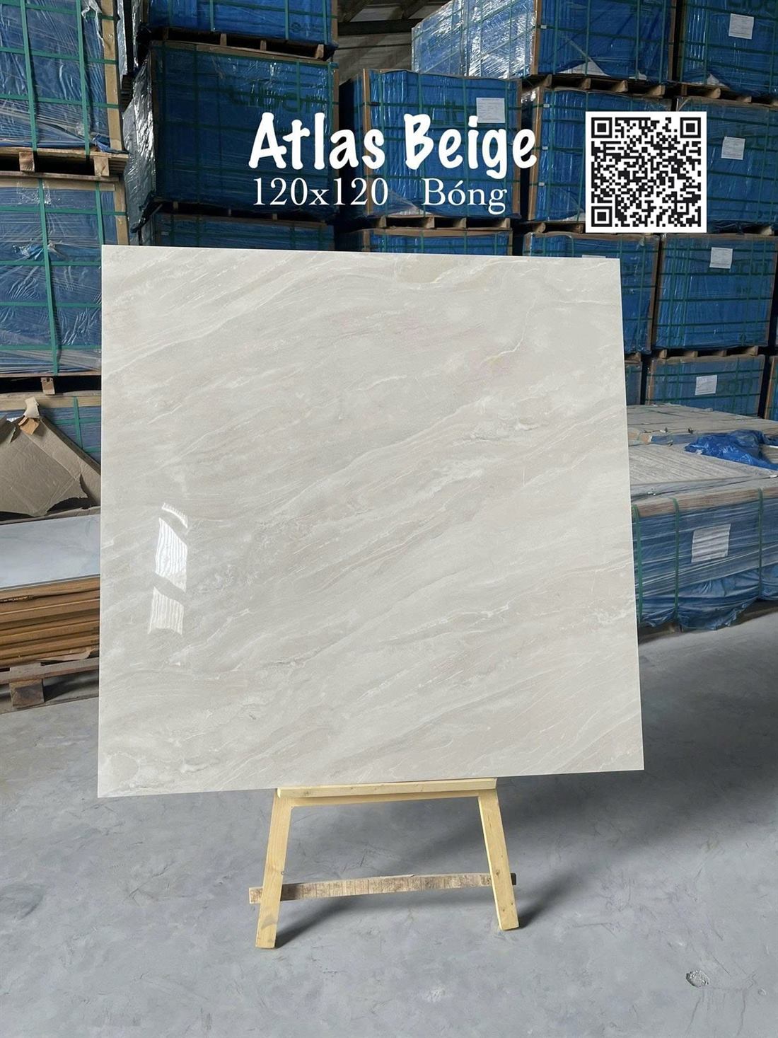 Gạch Ấn Độ Atlas Beige 120x120