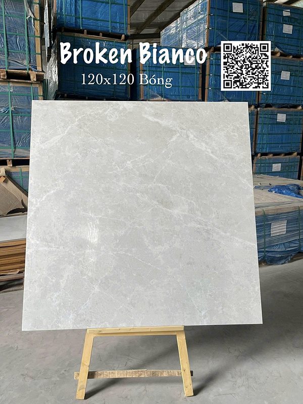 Gạch Ấn Độ Broken Bianco 120x120