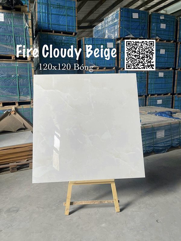 Gạch Ấn Độ Fire Cloudy Beige 120x120