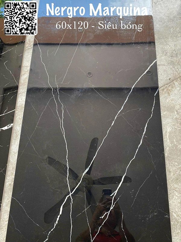 Gạch Ấn Độ Nergro Marquina 60x120
