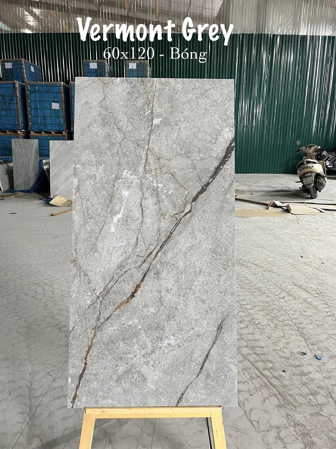 Gạch Ấn Độ Vermont Grey 60x120