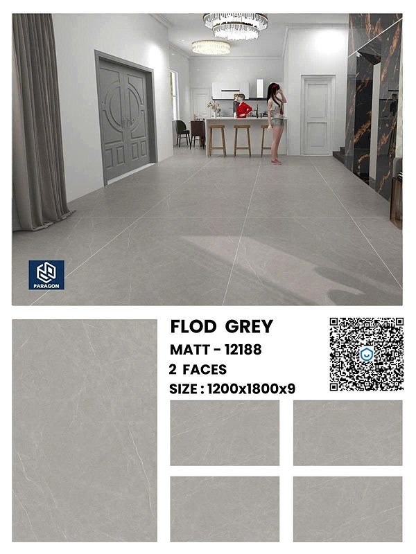 Gạch Ấn Độ Flod Grey (12188) 120x180