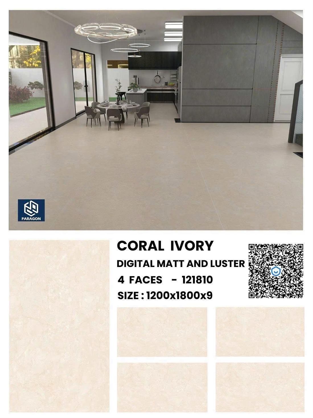 Gạch Ấn Độ Coral Ivory (121810) 120x180