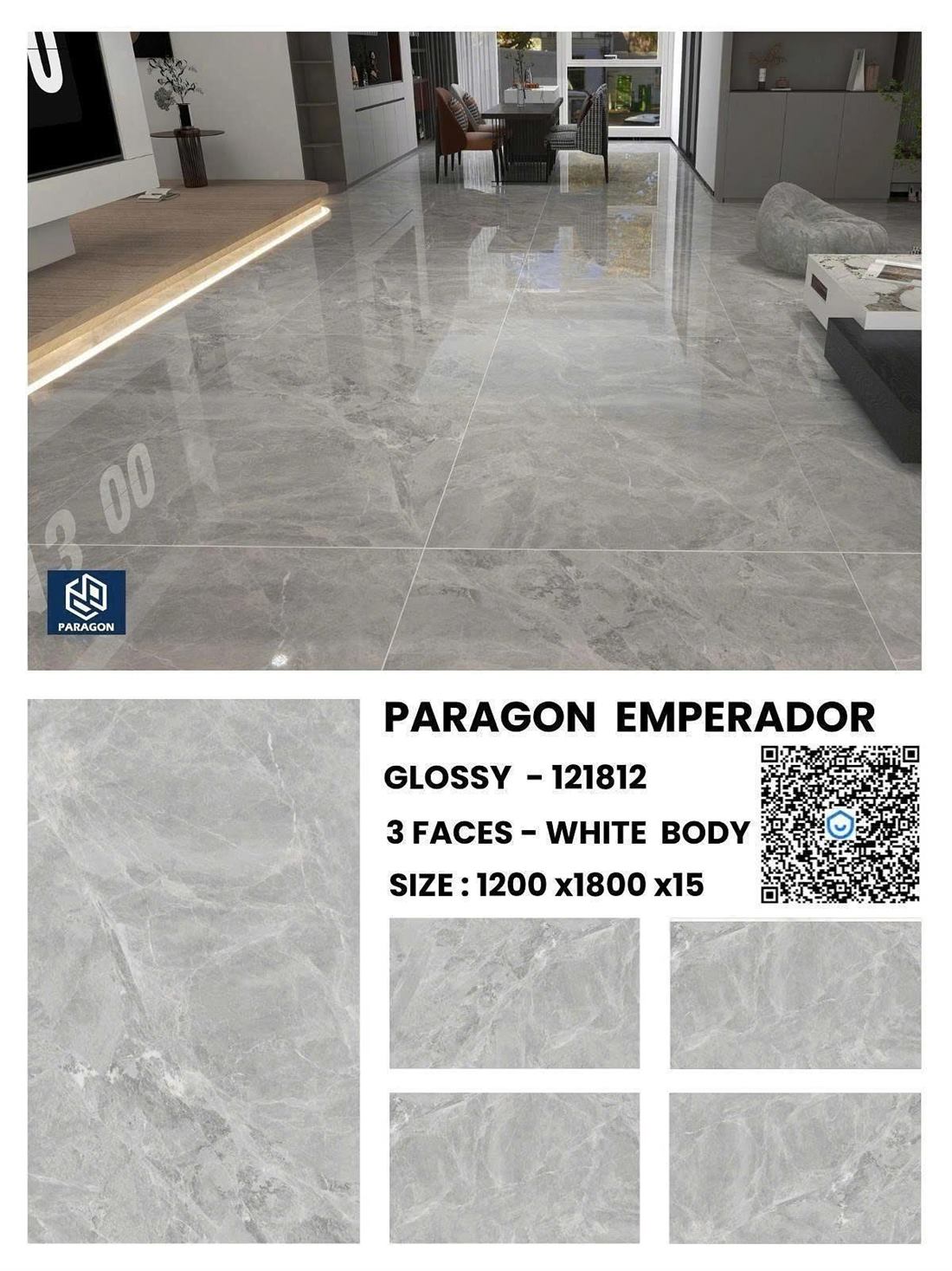 Gạch Ấn Độ Paragon Emperador (121812) 120x180