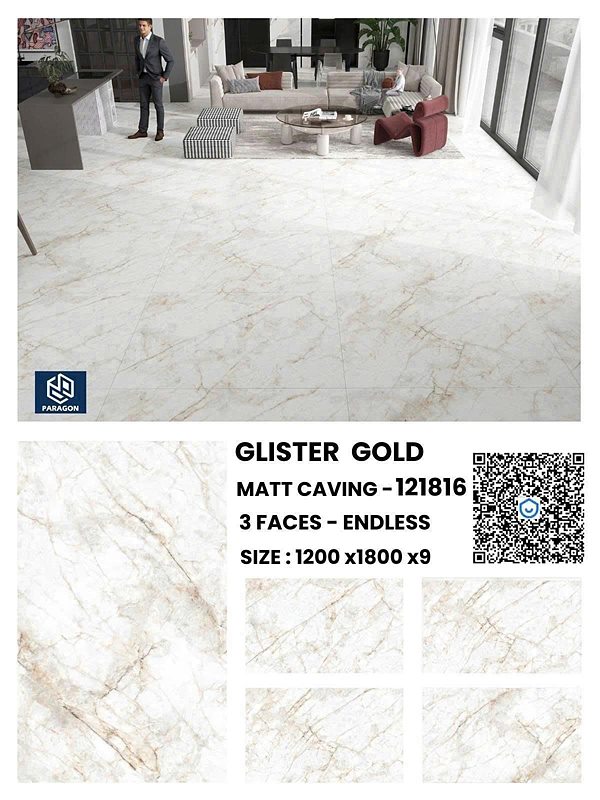 Gạch Ấn Độ Glister Gold (121816) 120x180