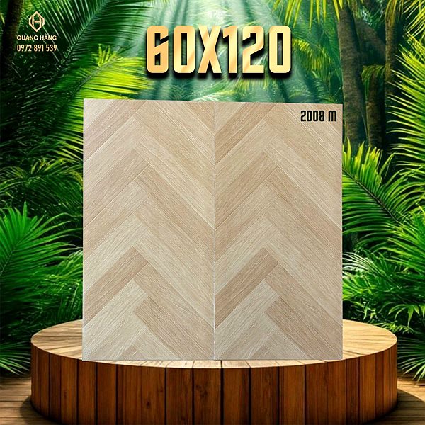 Gạch vân gỗ Trung Quốc 2008 M xương cá 60x120