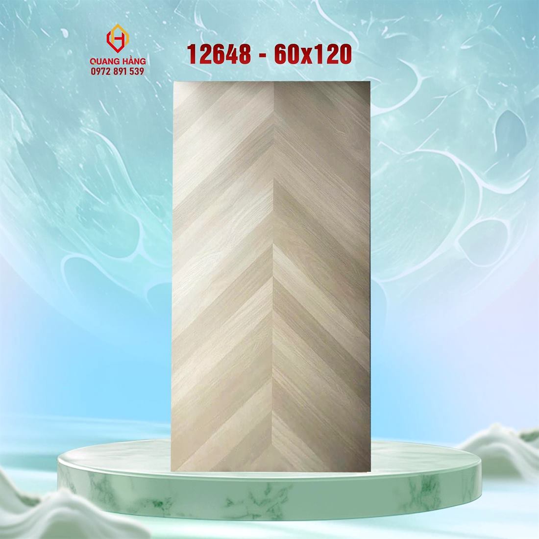 Gạch vân gỗ Trung Quốc 12648 xương cá 60x120