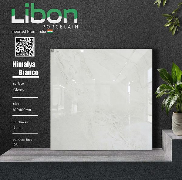 Gạch Ấn Độ Himalya Bianco 80x80