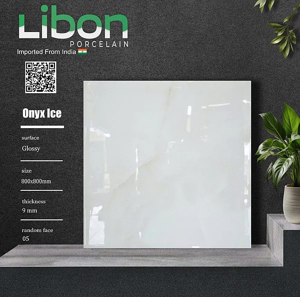 Gạch Ấn Độ Onyx Ice 80x80