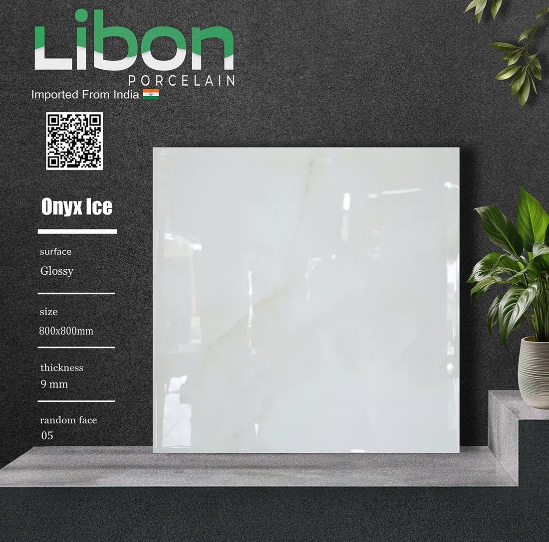 Gạch Ấn Độ Onyx Ice 80x80