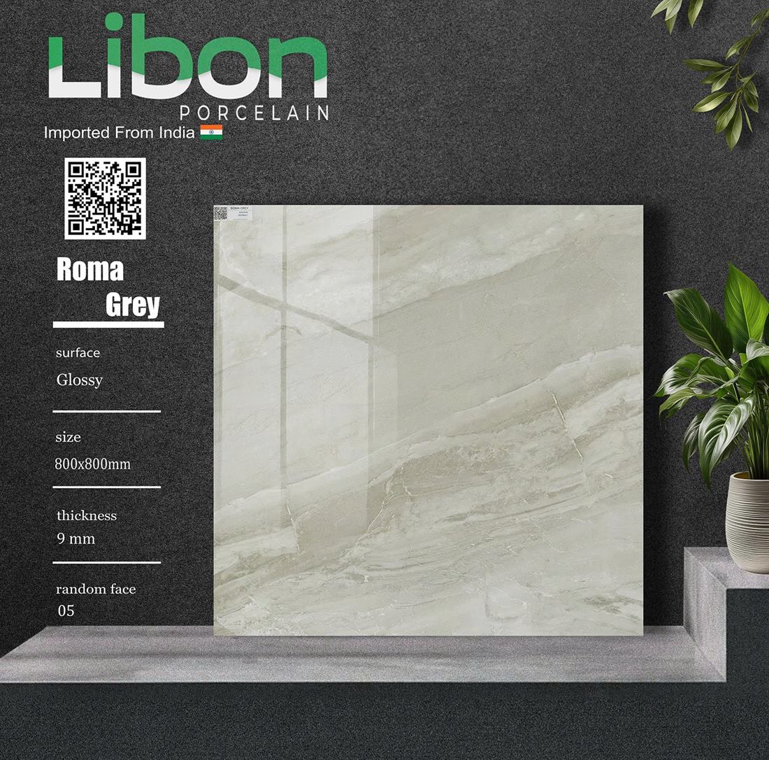 Gạch Ấn Độ Roma Grey 80x80