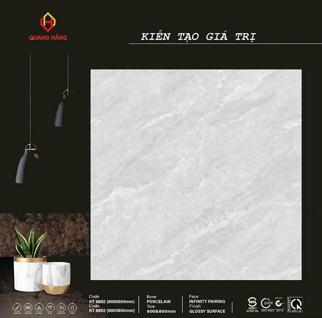 Gạch Thắng Cường KT 6602 60x60 (có khổ 80x80) men bóng
