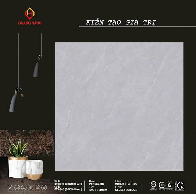 Gạch Thắng Cường KT 6606 60x60 (có khổ 80x80) men bóng