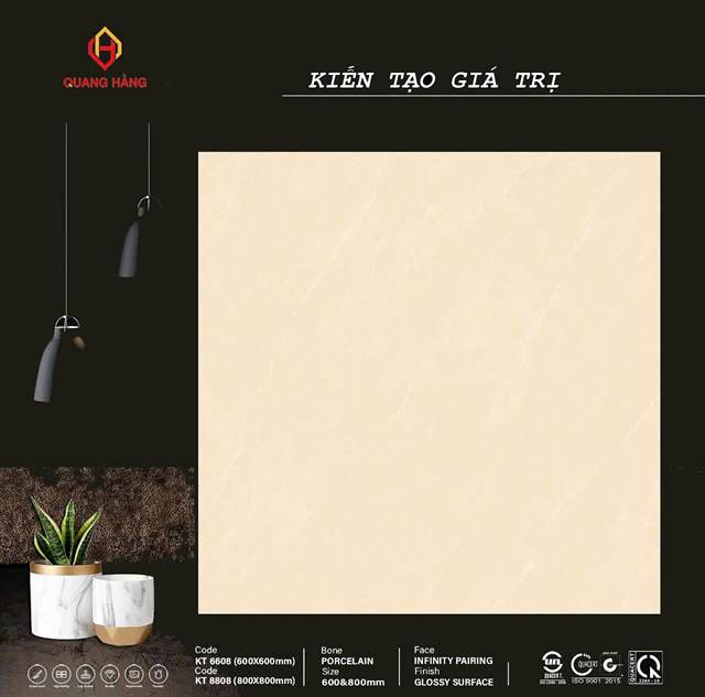 Gạch Thắng Cường KT 6608 60x60 (có khổ 80x80) men bóng