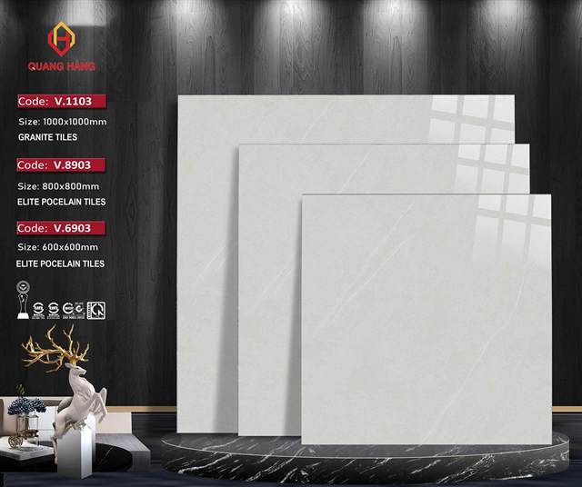 Gạch Thắng Cường V.1103 100x100 – đồng mẫu V.8903 (80x80), V.6903 (60x60)