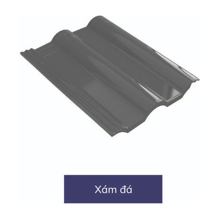 Ngói sóng tráng men Á Mỹ Nova 22.N7.04.11.004 22.N7.04.11.004 – màu xanh navy