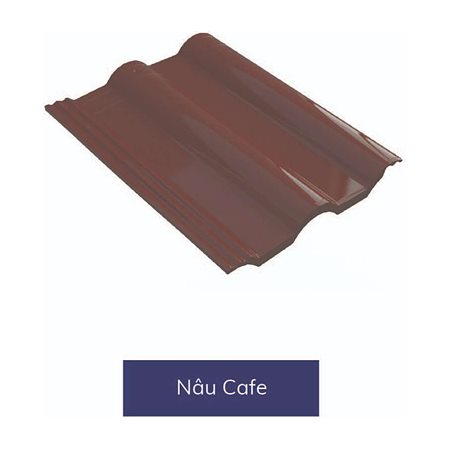 Ngói sóng tráng men Á Mỹ Nova 22.N7.04.11.009 22.N7.04.11.009 – màu đỏ truyền thống