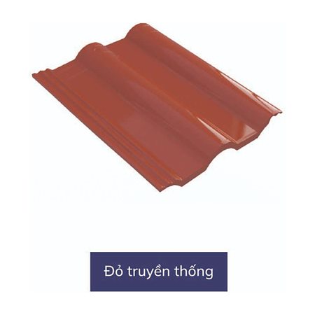Ngói sóng tráng men Á Mỹ Nova 22.NV.04.11.006 22.NV.04.11.006 – màu đỏ truyền thống