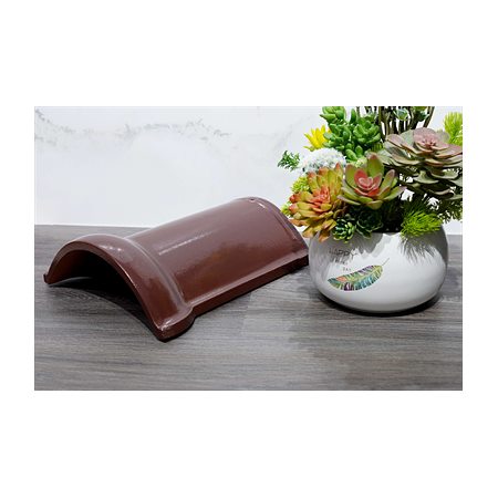 Ngói nóc 22.PC.51.11.009 Á Mỹ 22.PC.51.11.009 – màu nâu cafe