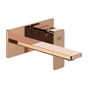 Vòi chậu gắn tường nóng lạnh Acacia Evolution™ màu vàng hồng American Standard