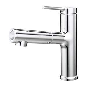 Vòi lavabo nóng lạnh dây rút Caesar B196C