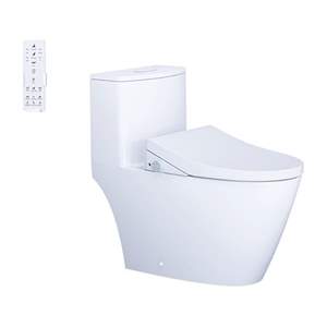 Bàn Cầu một khối kết hợp với nắp điện tử Caesar C1363F + TAF512H