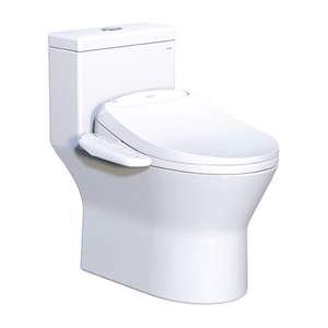 Bàn cầu kết hợp nắp điện tử Caesar C1374F + TAF400H