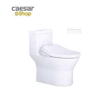 Bàn cầu một khối kết hợp với nắp điện tử Caesar C1374F + TAF610H