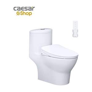 Bàn Cầu một khối kết hợp với nắp điện tử Caesar C1375F + TAF710H