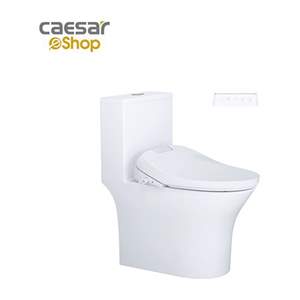 Bàn Cầu một khối kết hợp với nắp điện tử Caesar C1391F + TAF610H