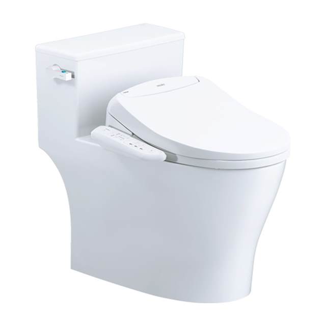 Bàn Cầu Một Khối kết hợp nắp điện tử Caesar C1393F + TAF400H