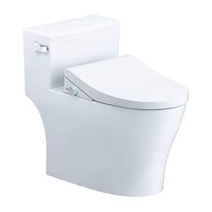Bàn Cầu Một Khối kết hợp nắp điện tử Caesar C1393F + TAF512H