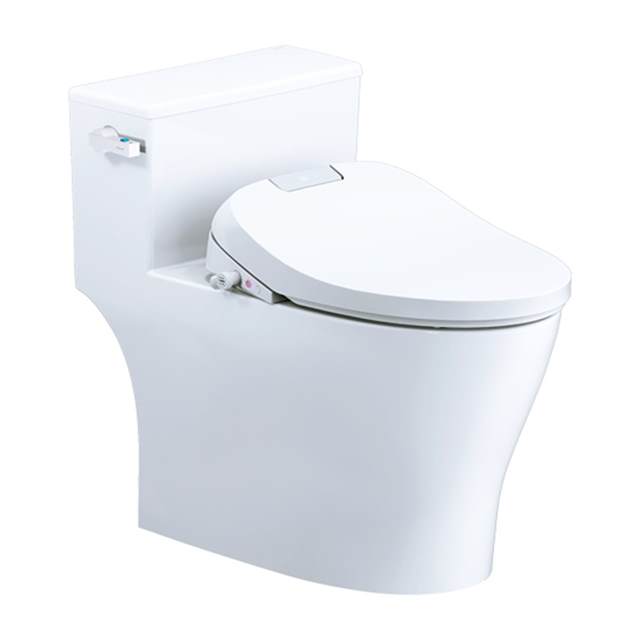 Bàn Cầu Một Khối kết hợp nắp điện tử Caesar C1393F + TAF610H