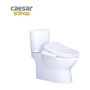Bàn cầu kết hợp nắp điện tử Caesar CD1320 + TAF400H
