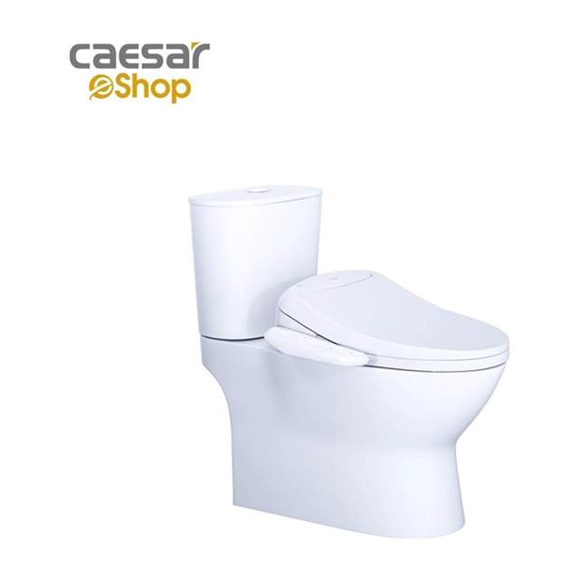 Bàn cầu kết hợp nắp điện tử Caesar CD1320 + TAF400H