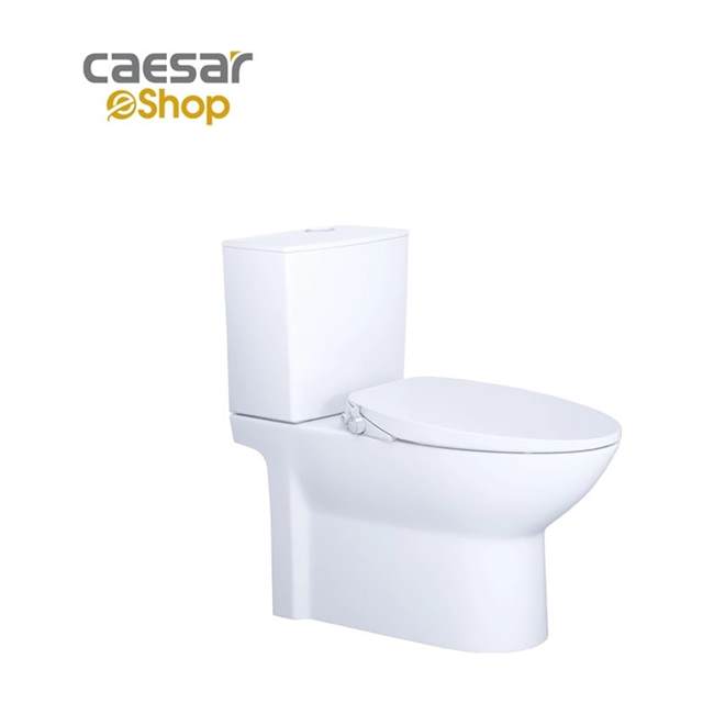 Bàn cầu kết hợp nắp cơ đa năng Caesar CD1340 + TAF060