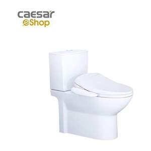 Bàn cầu kết hợp nắp điện tử Caesar CD1340 + TAF400H