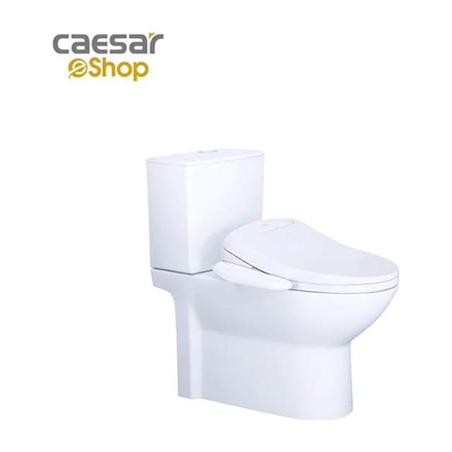 Bàn cầu kết hợp nắp điện tử Caesar CD1340 + TAF400H